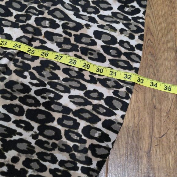Kate Spade Womens Autumn Leopard Mini Dress Size 0 Brown Ponte Knit Fit Flare - Picture 13 of 13